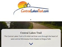 Tablet Screenshot of centrallakestrail.com